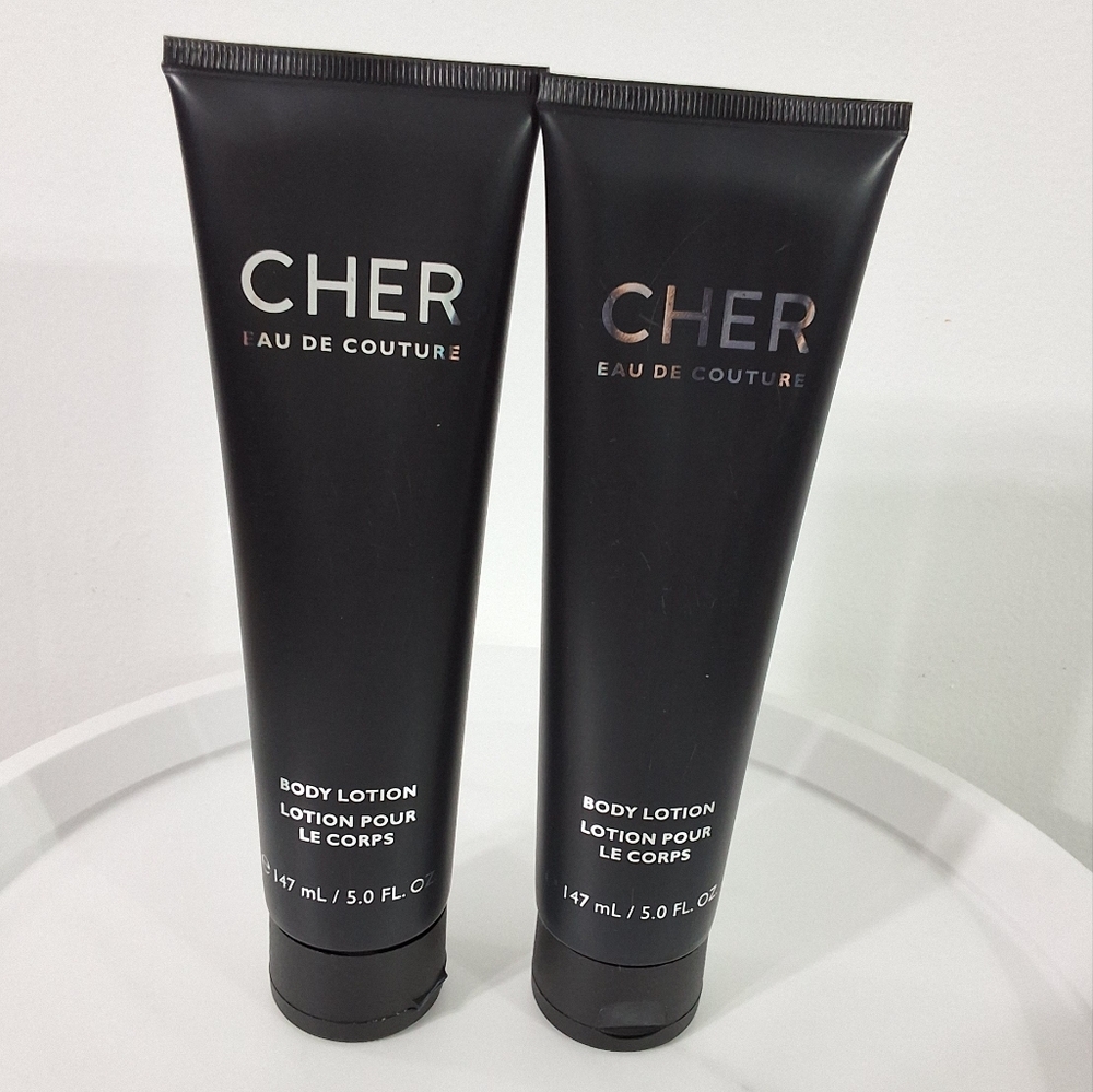 CHER Eau de Couture Body Lotions, Bundle Of 2, New, 5.0 FL OZ.